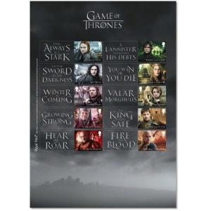 GB LS110 Game of Thrones collector sheet MNH 2018