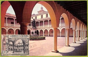 ad3273 - COLOMBIA - Postal History - MAXIMUM CARD - 1964 - ARCHITECTURE