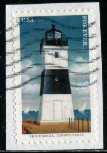 5623 (55c) Mid-Atlantic Lighthouses - Erie Harbor SA. used on paper