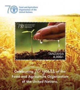 Tanzania 2015 - U.N. 70 Anniversary of Food and Agriculture Souvenir sheet MNH