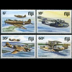 FIJI 1981 - Scott# 454-7 WWII Planes Set of 4 NH