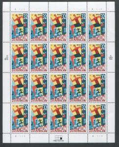 # 3067  Marathon Running Race 32¢ Sheet 1995  MNH