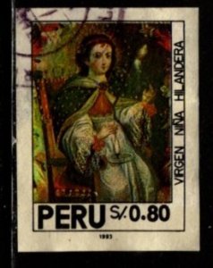 Peru - #1040 Virgin with a spindle  - Used