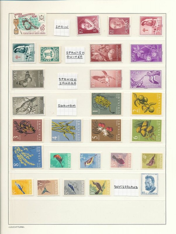 HUNGARY Vatican Swiss Ukraine Suriname Wildlife MNH (Appx 130+Stamps)(W980