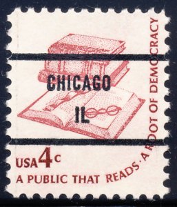Chicago IL, 1585-81 Bureau Precancel, 4¢ Books