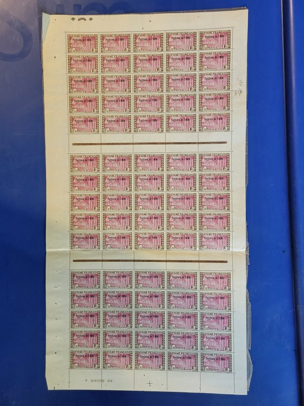 Inini #29* NH  Full sheet of 75  CV $93.75+