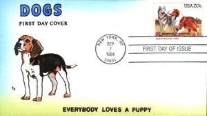 #2100 Alaskan Malamute - Collie Foust FDC