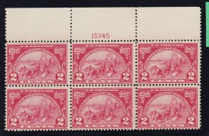 615 TOP VF plate block OG mint never hinged nice color cv $ 85 ! see pic !