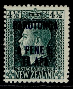 COOK ISLANDS GV SG51a, 4½d deep green, M MINT. 