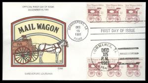 #1903 Mail Wagon 1880s Collins FDC