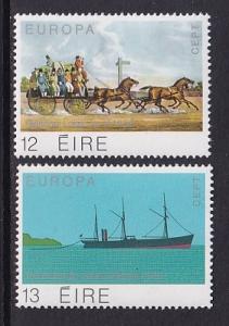 Ireland   #463-464  MNH  1979 Europa postal history  long car  steamer