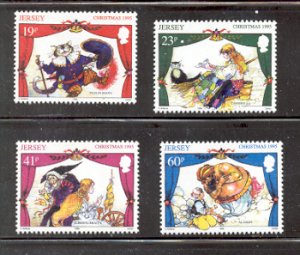 Jersey  Sc 732-35 1995  Christmas stamp set mint NH