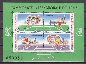 Romania, Scott cat. 3548. International Tennis Championship sheet of 4.