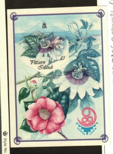 Pitcairn Islands #508a SS (1 stamp) MNH Flowers