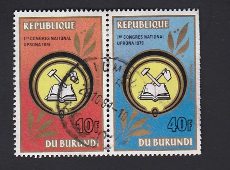 Burundi #583 & 584 used joined