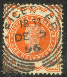 GREAT BRITAIN 1887-97 QV 1/2d Vermilion Jubilee Issue Sc 111 LEICESTER CXL