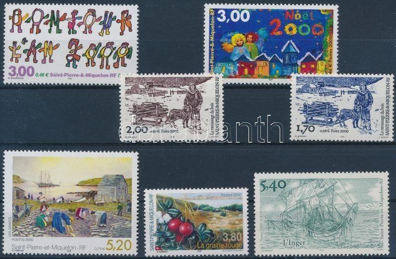 St. Pierre and Miquelon stamp 7 diff stamps MNH 2000 WS198264