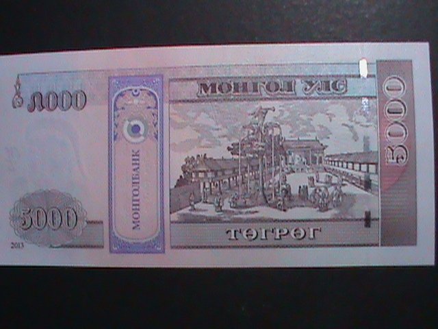​MONGOLIA-5000 DOLLARS UNCIRCULATED CURRENCY-VERY FINE WE SHIP TO WORLD WIDE