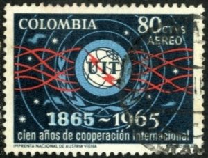 COLOMBIA #C467, USED AIRMAIL - 1964 - COLOMBIA210
