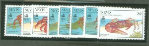 Nevis #606-13  Single (Complete Set)