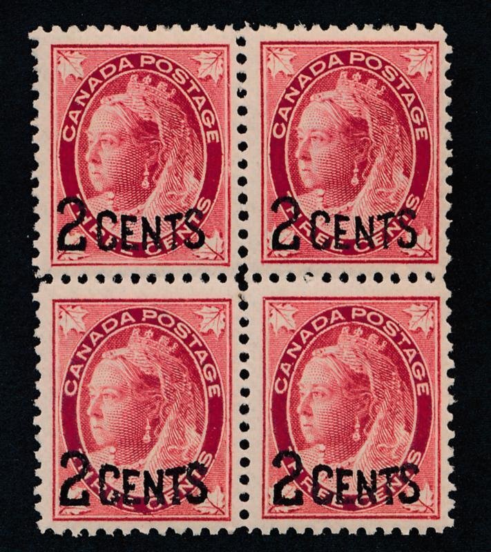 CANADA #87 MINT F-VF NH 2c OVERPRINT QUEEN VICTORIA