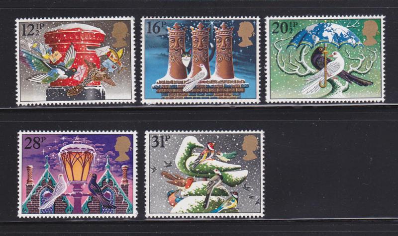 Great Britain 1035-1039 Set MNH Christmas (A)