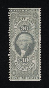 GENUINE SCOTT #R52b 1862-71 F-VF LILAC 1ST ISSUE REVENUE INLAND EXCHANGE #18572