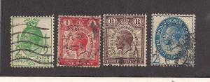 GREAT BRITAIN SC# 205-8 F-VF U 1929