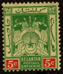 Malaya - Kelantan  #20, Mint H, CV $1.75