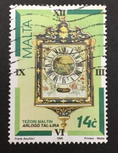 Malta 1995 #872, Clocks, Used.