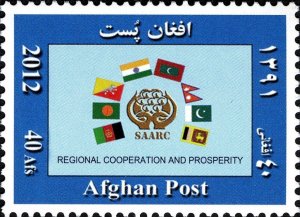 Afghanistan 2012 MNH Stamps Scott 1466 Flags Economy Organisation