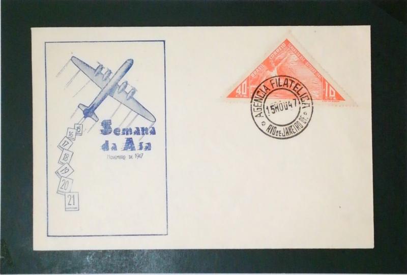 Brazil 1947 Samana Da Asa Semi / Airmail FDC - Z3575