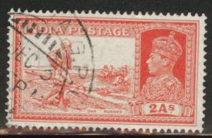 India Scott 154 used stamp from 1937-1940 set