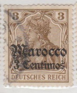 Germany - Offices in Morocco Scott #33 Stamp - Used Single