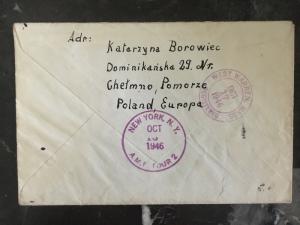 1946 Chelmo Poland Cover to West Warren USA