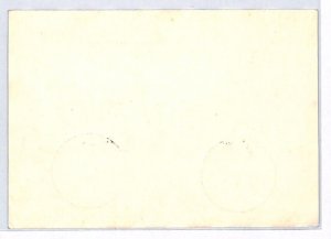 GERMANY Air Mail Card LUFTHANSA 1955 ERSTER EUROPA FLUGTAG YV360