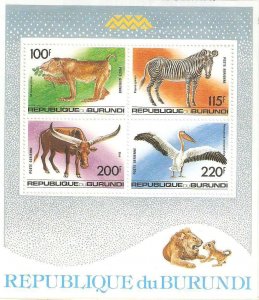 1992   BURUNDI  -  SG  MS  1516  -  ANIMALS  -  UMM