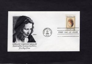 1926 Edna Millay, FDC, Artmaster
