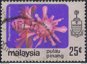 MALAYSIA PENANG 1979 25c Multicoloured, Flowers SG92 FU