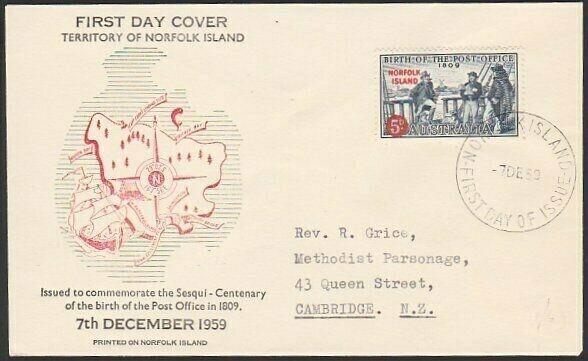 NORFOLK ISLAND 1959 Birth of PO commem FDC.................................67752