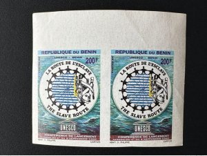 Benin 1994 Mi. 619 IMPERF 200F UNESCO Slave Route Ouidah Conference