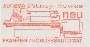 Meter cut Germany 1967 Pitney Bowes- Adrema - Franking machine
