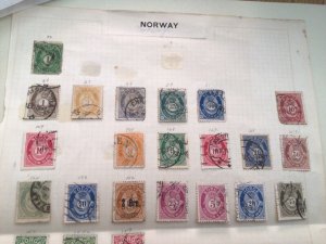 Norway stamps on folded album page  stamps  A10173