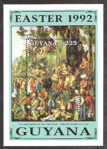 Guyana 2767 MNH S/S - Easter 1992