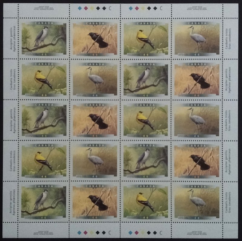 Canada 1594ii|BK241b Birds of Canada Sheets and Booklets Complete MNH