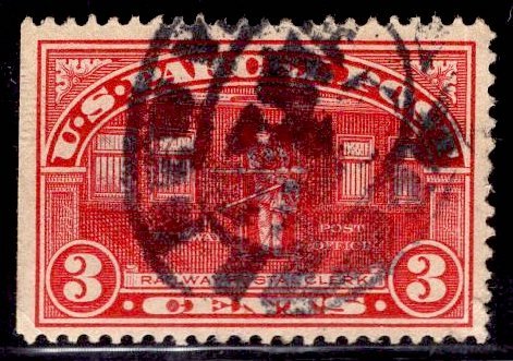 US Stamp #Q3 3c Carmine Rose Parcel Post USED SCV $6.00