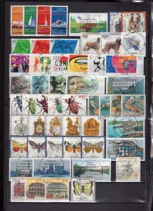 Germany + Berlin 1980's-2000's Modern Used 177 Stamps Many Sets CV$250