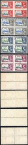 Ascension SG31/34 1935 Silver Jubilee Set in Blocks Fine used