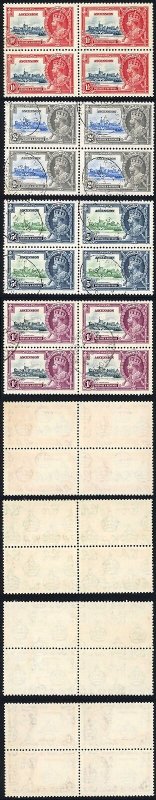 Ascension SG31/34 1935 Silver Jubilee Set in Blocks Fine used