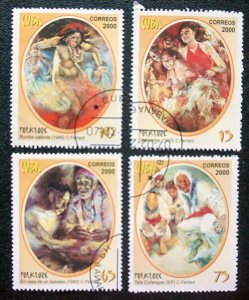 CUBA Sc# 4058-4061  FOLKLORE History lore CPL SET of 4 stamps 2000 used / cto